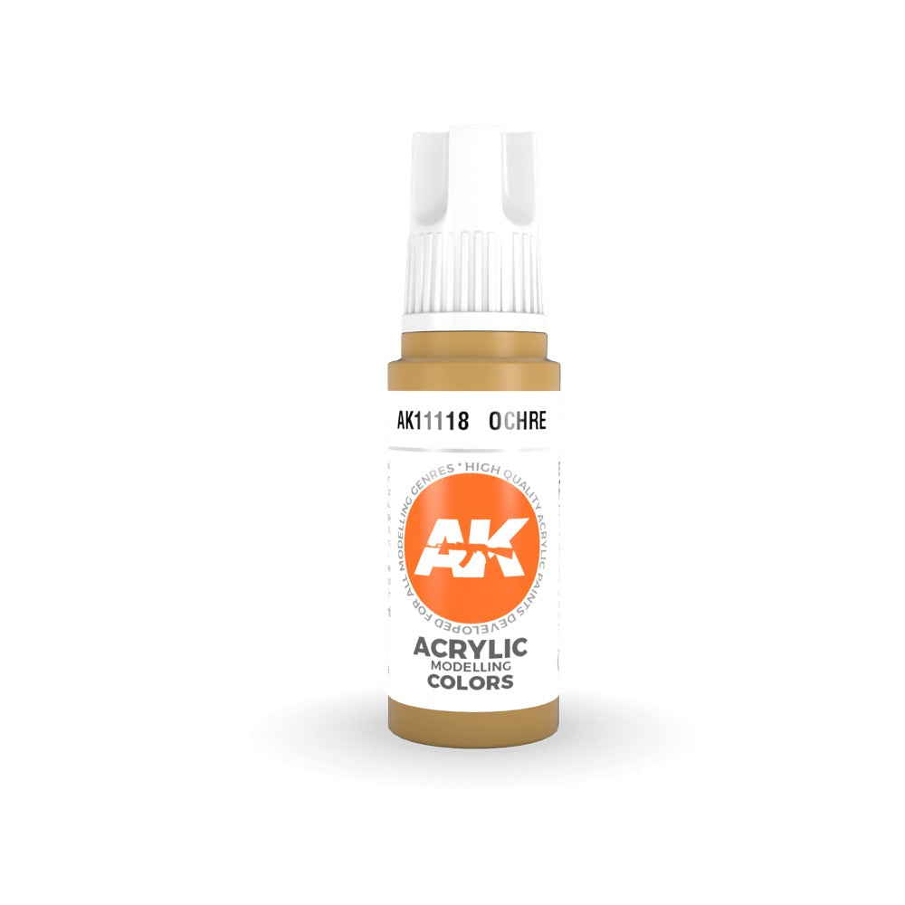 AK Interactive AK11118 Ocher Acrylic Paint 17ml (3rd Generation)