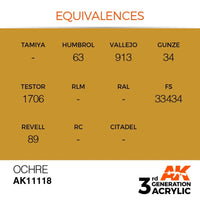 AK Interactive AK11118 Ocher Acrylic Paint 17ml (3rd Generation)