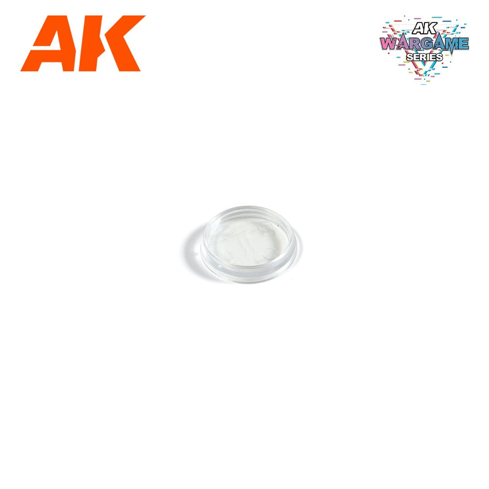 AK Interactive 1112 Plastic Wargame Bases Clear Hollow Base 25mm 10 units