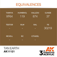 AK Interactive AK11121 Tan Earth Acrylic Paint 17ml (3rd Generation)