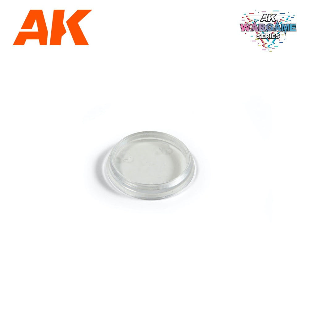 AK Interactive 1113 Plastic Wargame Bases Clear Hollow Base 32mm 10 units