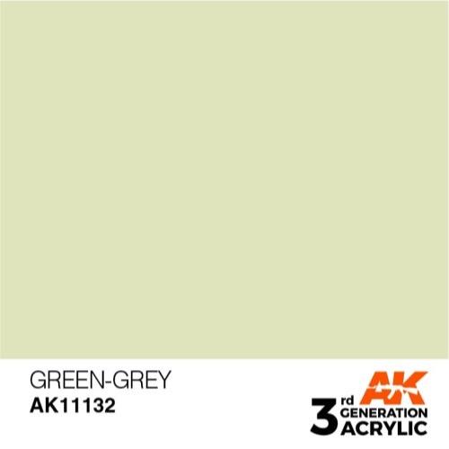 AK Interactive AK11132 Green-Grey Acrylic Paint 17ml (3rd Generation)