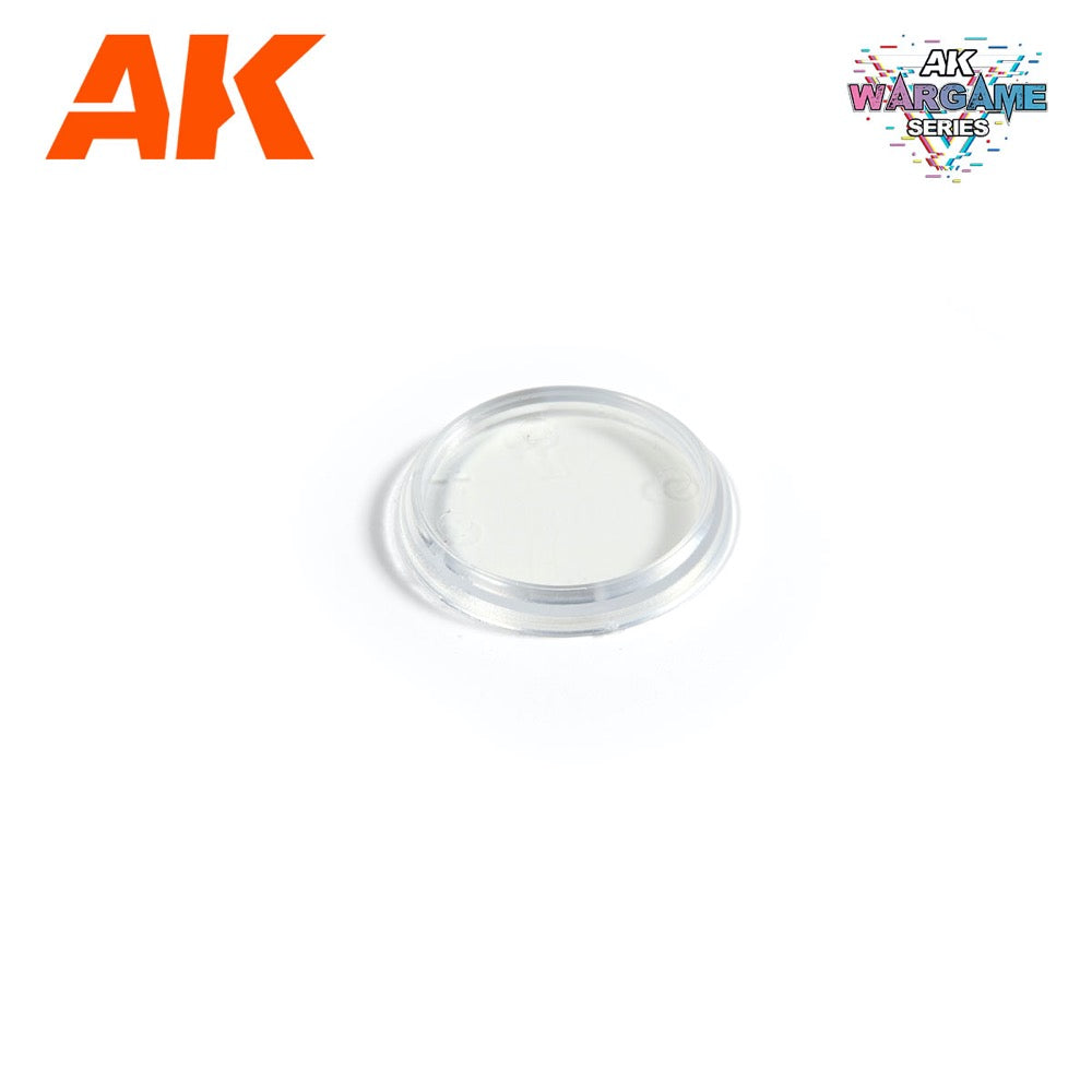 AK Interactive 1114 Plastic Wargame Bases Clear Hollow Base 40mm 5 units