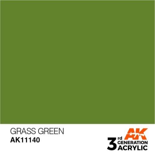 AK Interactive AK11140 Grass Green Acrylic Paint 17ml (3rd Generation)