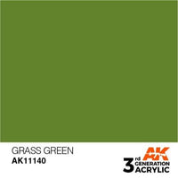 AK Interactive AK11140 Grass Green Acrylic Paint 17ml (3rd Generation)
