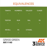 AK Interactive AK11140 Grass Green Acrylic Paint 17ml (3rd Generation)