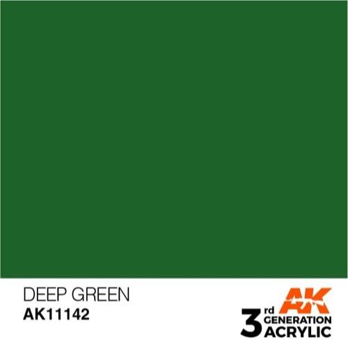 AK Interactive AK11142 Deep Green Intense Acrylic Paint 17ml (3rd Generation)