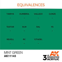 AK Interactive AK11143 Mint Green Acrylic Paint 17ml (3rd Generation)