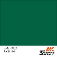 AK Interactive AK11144 Emerald Acrylic Paint 17ml (3rd Generation)