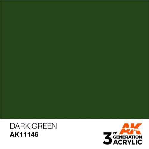AK Interactive AK11146 Dark Green Acrylic Paint 17ml (3rd Generation)