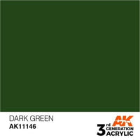 AK Interactive AK11146 Dark Green Acrylic Paint 17ml (3rd Generation)
