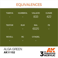 AK Interactive AK11152 Alga Green Acrylic Paint 17ml (3rd Generation)