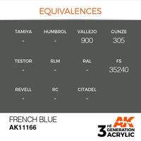 AK Interactive AK11166 French Blue Acrylic Paint 17ml (3rd Generation)