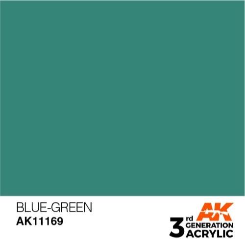 AK Interactive AK11169 Blue-Green Acrylic Paint 17ml (3rd Generation)