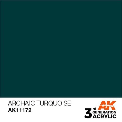 AK Interactive AK11172 Archaic Turquoise Acrylic Paint 17ml (3rd Generation)