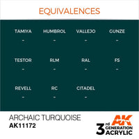 AK Interactive AK11172 Archaic Turquoise Acrylic Paint 17ml (3rd Generation)