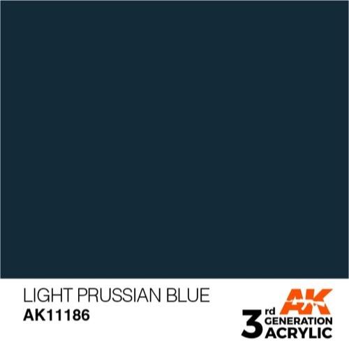 AK Interactive AK11186 Light Prussian Blue Acrylic Paint 17ml (3rd Generation)
