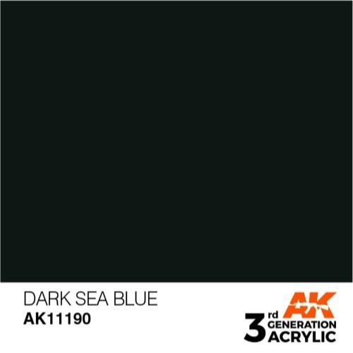 AK Interactive AK11190 Dark Sea Blue Acrylic Paint 17ml (3rd Generation)