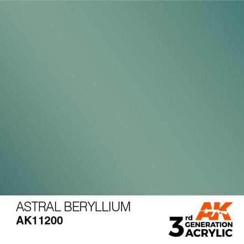 AK Interactive AK11200 Metallic Astral Beryllium Acrylic Paint 17ml (3rd Generation)