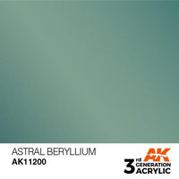 AK Interactive AK11200 Metallic Astral Beryllium Acrylic Paint 17ml (3rd Generation)