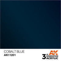 AK Interactive AK11201 Metallic Cobalt Blue Acrylic Paint 17ml (3rd Generation)