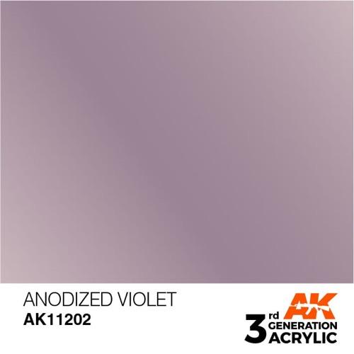 AK Interactive AK11202 Metallic Anodized Violet Acrylic Paint 17ml (3rd Generation)
