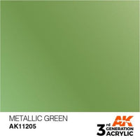 AK Interactive AK11205 Metallic Green Acrylic Paint 17ml (3rd Generation)