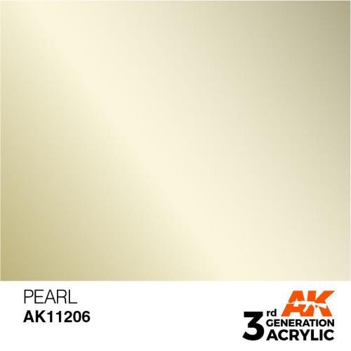 AK Interactive AK11206 Metallic Pearl Acrylic Paint 17ml (3rd Generation)
