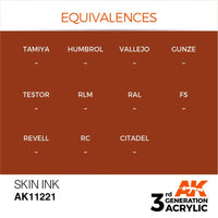 AK Interactive AK11221 Skin Ink 17ml (3rd Generation)