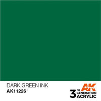 AK Interactive AK11226 Dark Green Ink 17ml (3rd Generation)
