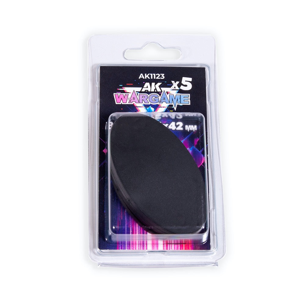AK Interactive 1123 Oval Bases 75x42mm x 5 units