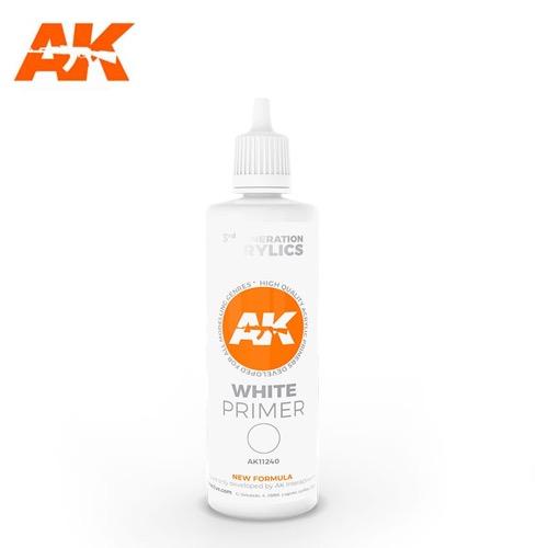 AK Interactive AK11240 White Primer 100ml (3rd Generation)