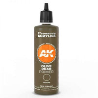 AK Interactive AK11249 Olive Drab Surface Primer 100ml