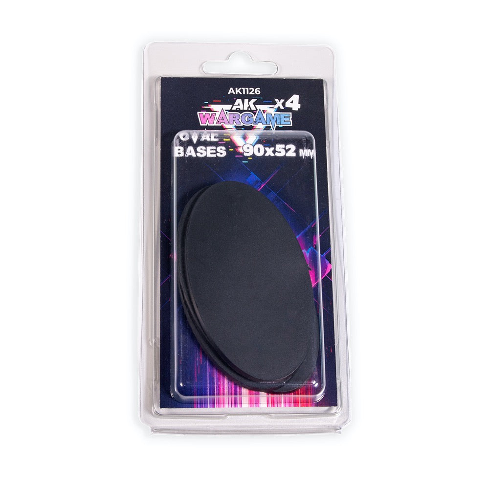 AK Interactive 1126 Oval Bases 90x52mm x 4 units