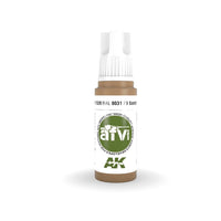 AK Interactive AK11326 RAL 8031 F9 Sandbraun Acrylic Paint 17ml 3rd Generation