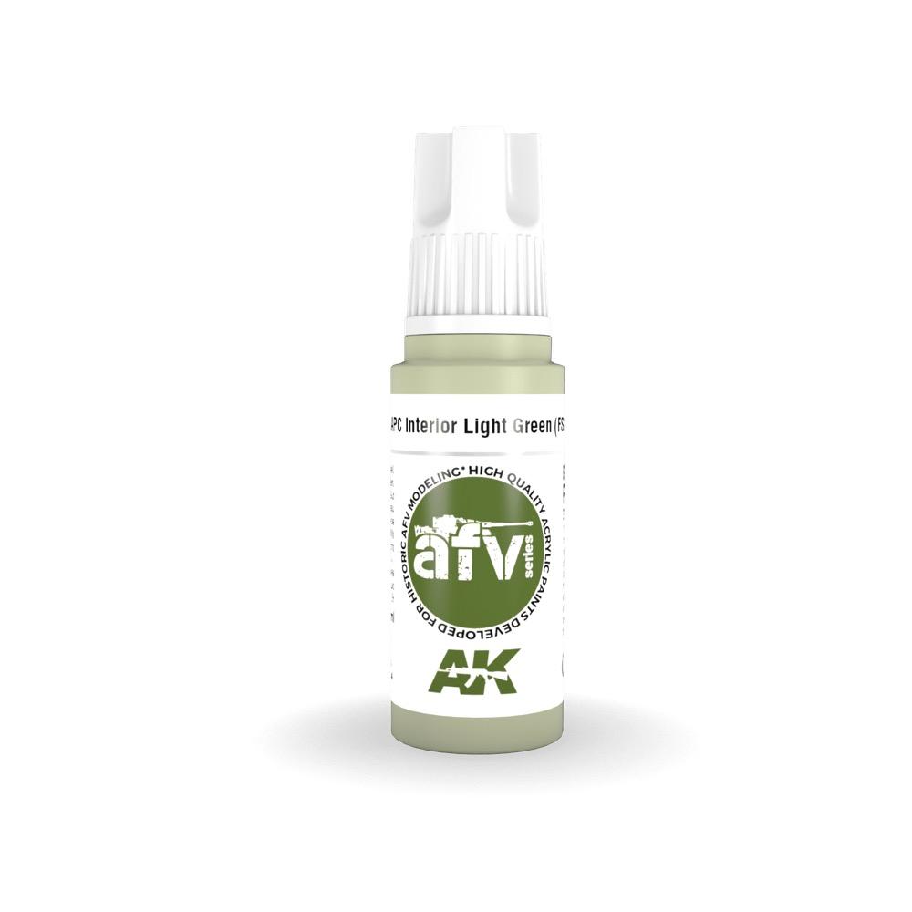 AK Interactive AK11345 APC Interior Light Green FS24533 Acrylic Paint 17ml 3rd Generation