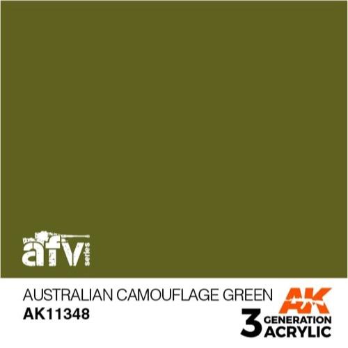 AK Interactive AK11348 AFV Series Australian Camouflage Green Acrylic Paint 17ml 3rd Generation