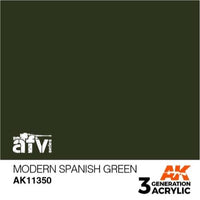 AK Interactive AK11350 AFV Series Modern Spanish Green Acrylic Paint 17ml 3rd Generation