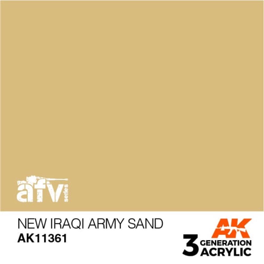 AK Interactive AK11361 AFV Series New Iraqi Army Sand Acrylic Paint 17ml 3rd Generation