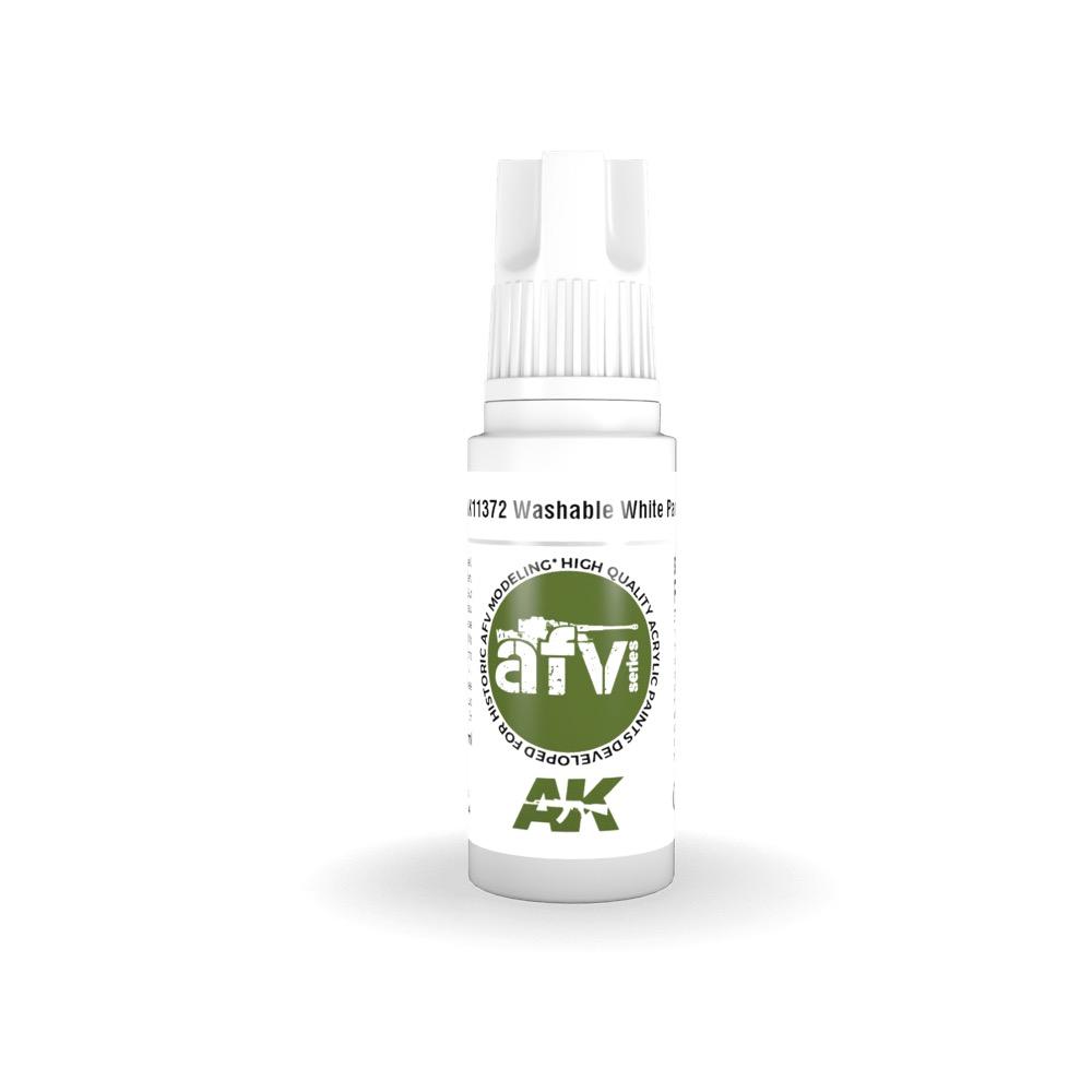 AK Interactive AK11372 Washable White Paint Acrylic Paint 17ml 3rd Generation
