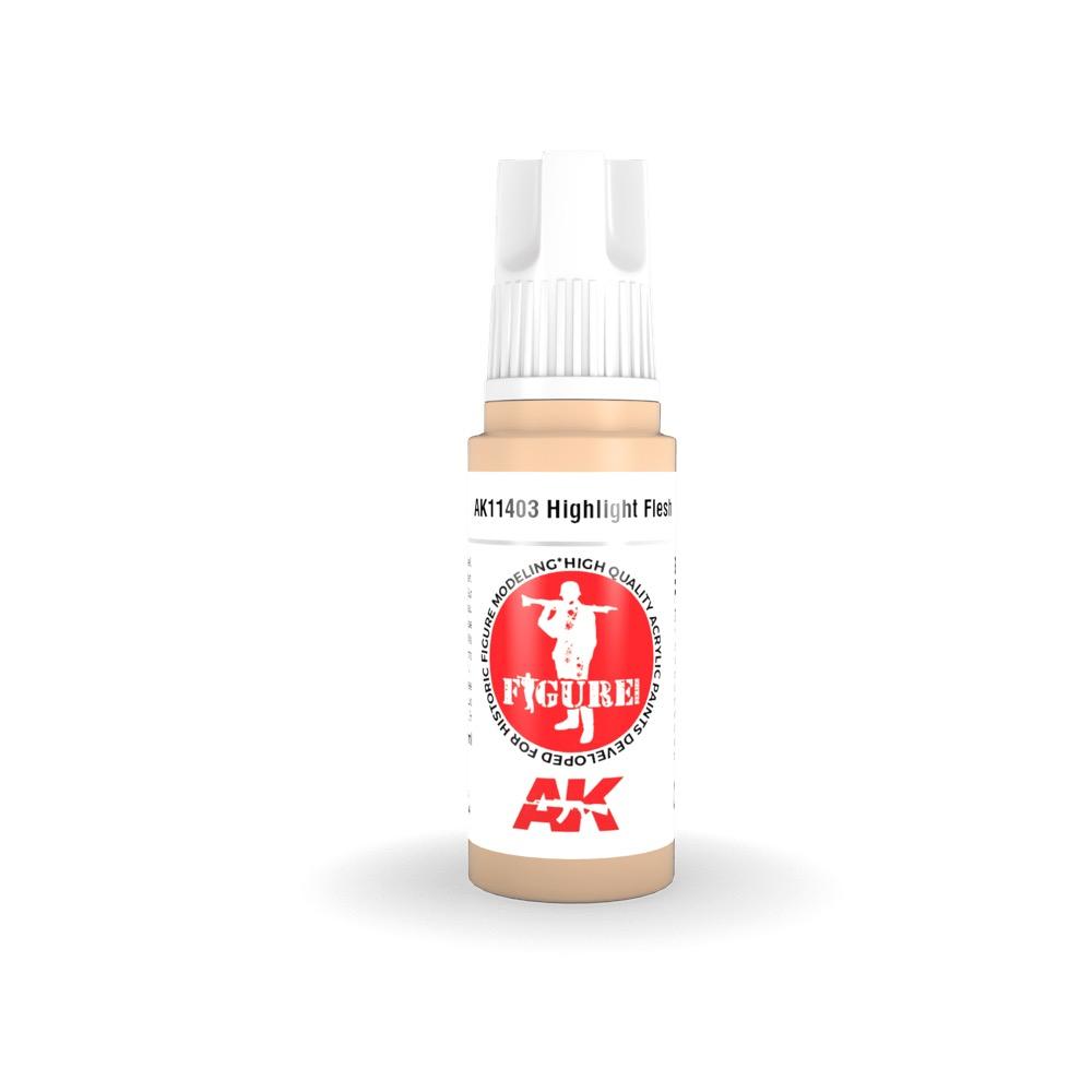 AK Interactive AK11403 Highlight Flesh Acrylic Paint 17ml 3rd Generation