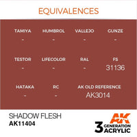 AK Interactive AK11404 Figure Series Shadow Flesh Acrylic Paint 17ml 3rd Generation