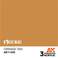AK Interactive AK11409 Figure Series Orange Tan Acrylic Paint 17ml 3rd Generation