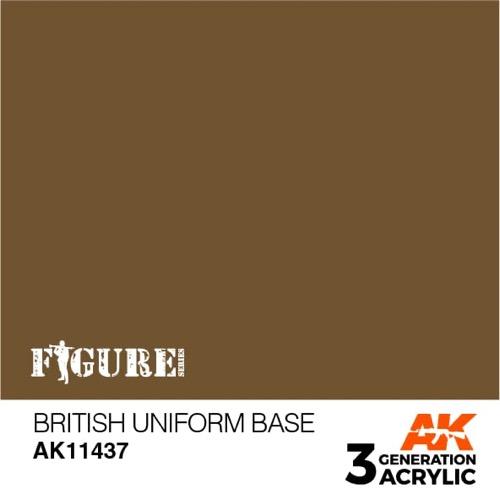 AK Interactive AK11437 Figure Series British Uniform Base Acrylic Paint 17ml 3rd Generation