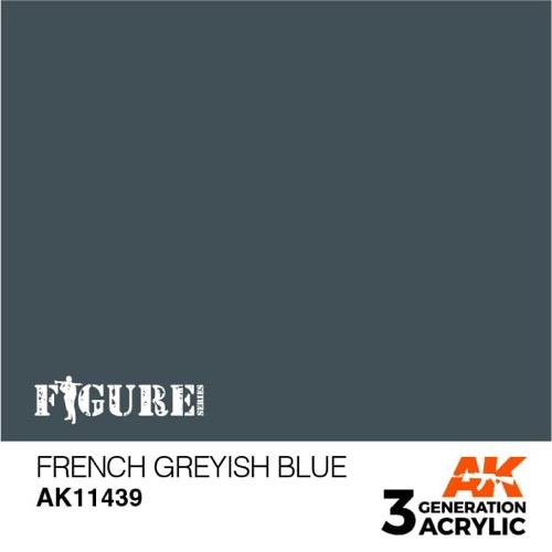 AK Interactive AK11439 Figure Series French Greyish Blue Acrylic Paint 17ml 3rd Generation