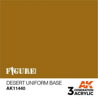 AK Interactive AK11440 Figure Series Desert Uniform Base Acrylic Paint 17ml 3rd Generation