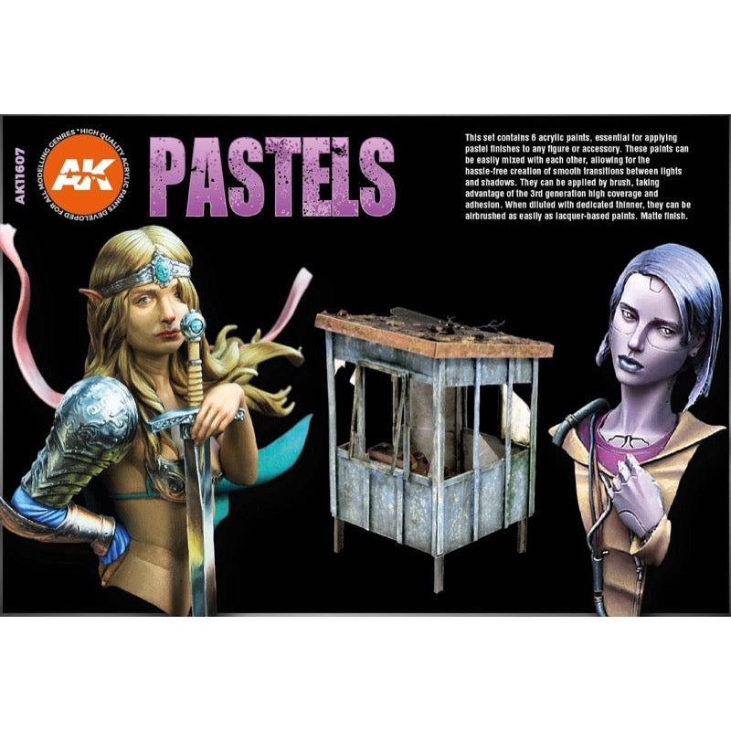 AK Interactive 11607 3rd Generation Acrylics Pastels Colour Set