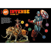 AK Interactive AK11612 Intense Colors Acrylic Paint Set (3rd Generation)