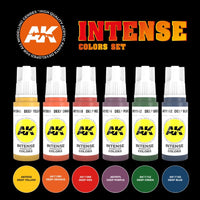 AK Interactive AK11612 Intense Colors Acrylic Paint Set (3rd Generation)