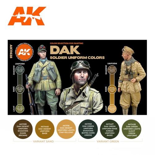 AK Interactive AK11628 Dak Soldier Uniform Colours 3rd Generation